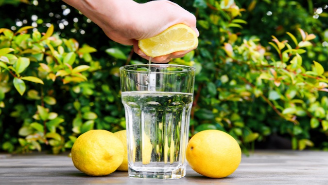 warm water with lemon